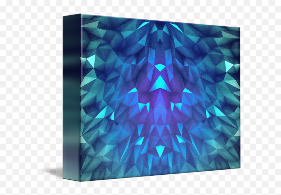 Deep Blue Collosal Low Poly Triangle Pattern Mo By Philipp Rietz - Vertical Emoji,Triangle Pattern Png