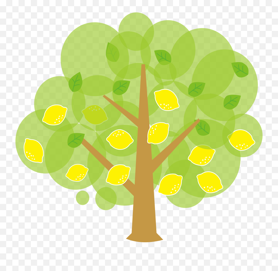 Free Tree Clipart - Lemon Tree Clipart Emoji,Tree Clipart