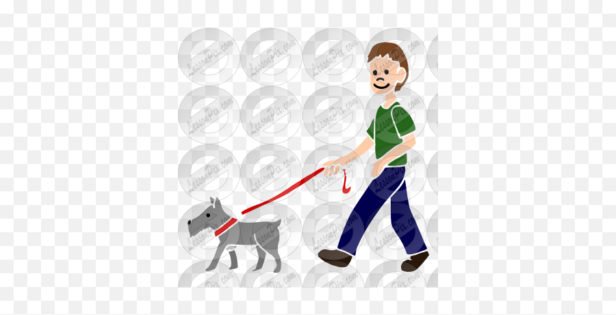 Walk Dog Stencil For Classroom Therapy Use - Great Walk Emoji,Dog Walker Clipart