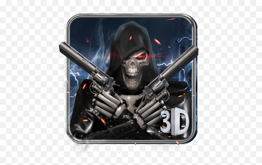 3d Skull U0026 Gun Apk 115 - Download Free Apk From Apksum Emoji,Gun Icon Png
