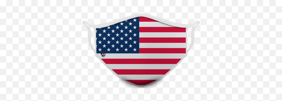 Gray American Flag Face Mask Wrist - Bandcom Flag Face Flag Mask Usa Emoji,American Flag Transparent