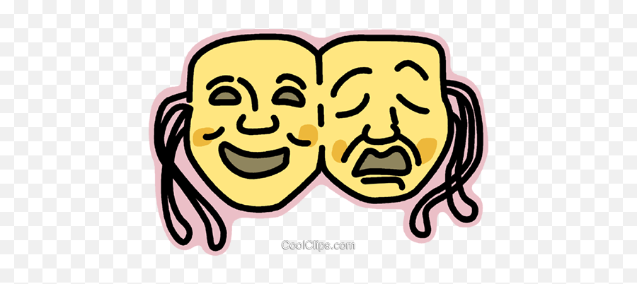 Drama Faces Royalty Free Vector Clip Art Illustration Emoji,Dramatic Clipart