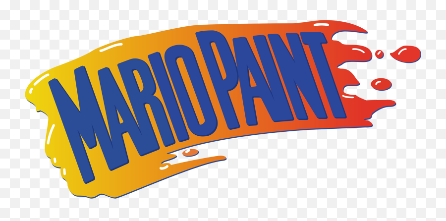 Mario Paint - Transparent Mario Paint Logo Emoji,Paint Logo