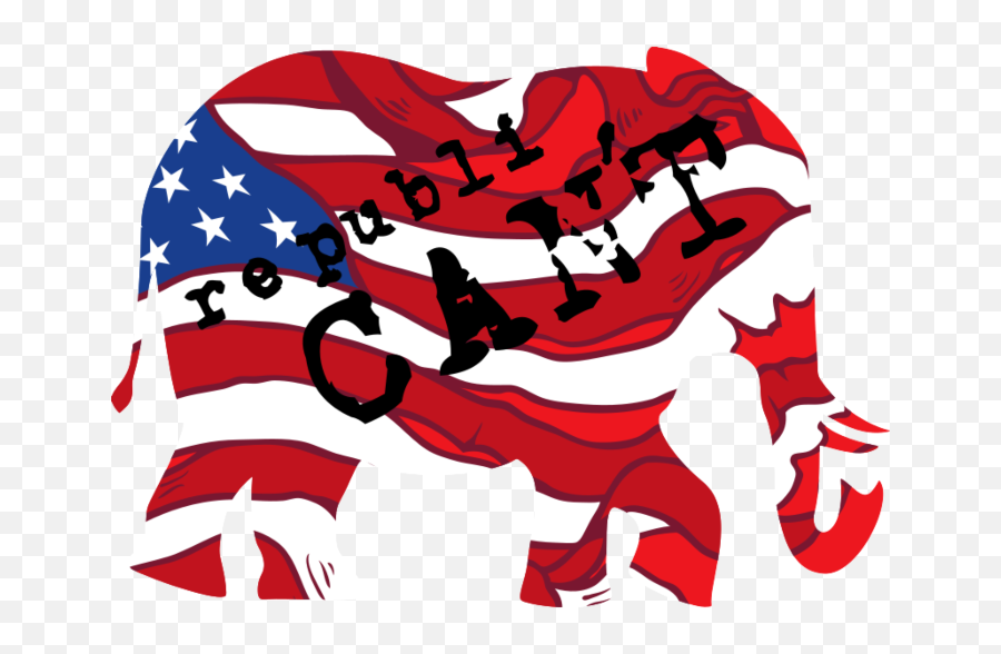 Republicanu0027t Elephant Shaped Decal - American Emoji,Republican Elephant Logo