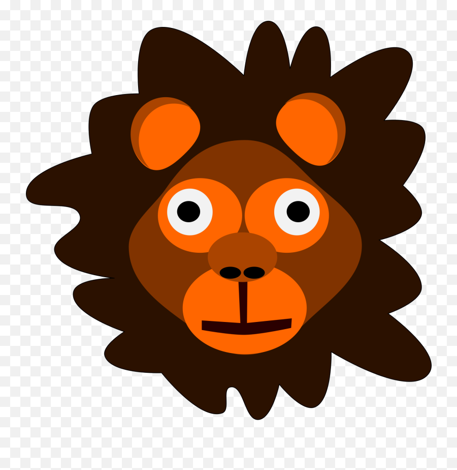 Lion Head Svg Vector Lion Head Clip - Clip Art Emoji,Lion Head Clipart
