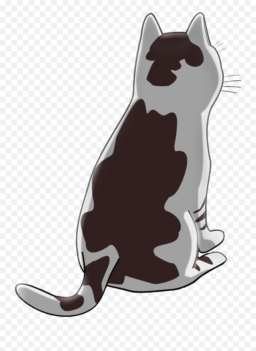 Cat Back Clipart - Back Of The Cat Clipart Emoji,Clipart - Cat