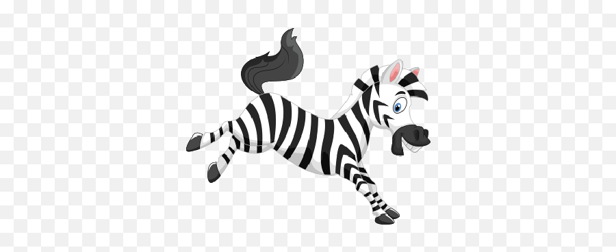 Transparent Background Zebra Clipart - Clip Art Library Cartoon Animated Zebra Emoji,Zebra Clipart