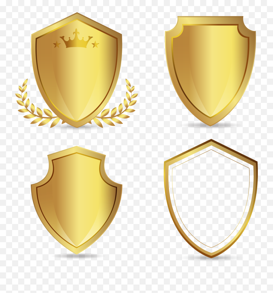 Download Euclidean Vector Golden Shield - Portable Network Graphics Emoji,Shield Transparent Background
