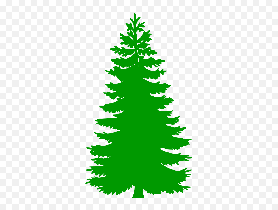 Pine Tree Silhouette Clipart Free - Pine Clipart Tree Emoji,Winter Tree Clipart