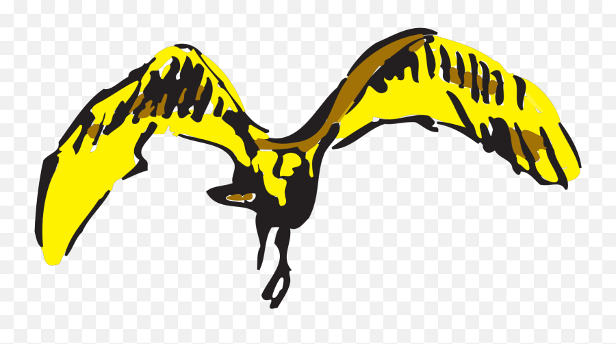 Yellow Flying Bird Svg Vector Yellow Flying Bird Clip Art - Automotive Decal Emoji,Flying Bird Clipart