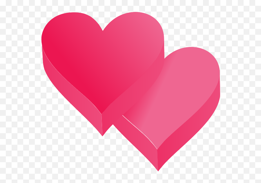 Free Heart 3d 1187751 Png With - Coração Rosa 3d Png Emoji,3d Png