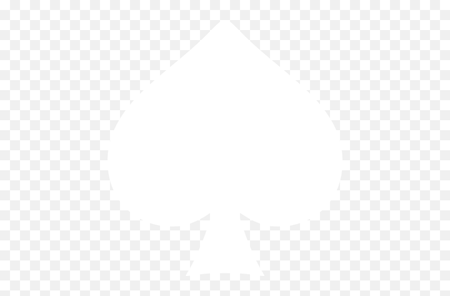 White Spades Icon - Dot Emoji,Spade Logo