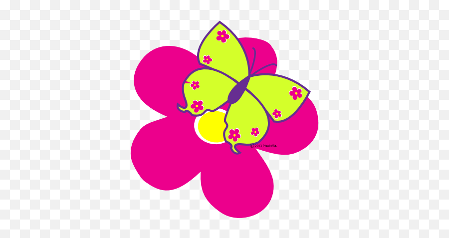 Butterfly Clip Art - Clipart Flower With Butterfly Emoji,Butterflies Clipart