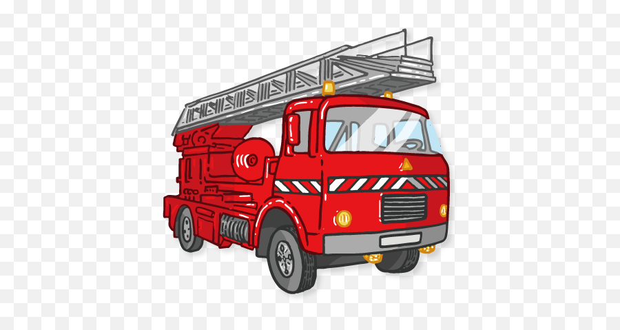 Ladder Clipart Png - Firefighter Clipart Ladder Fire Tools Truck Firefighter Png Cartoon Emoji,Fire Truck Clipart