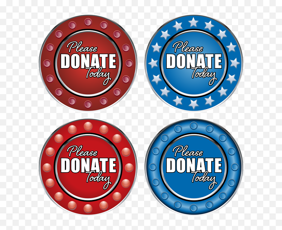 Donate Today Circle - Free Vector Graphic On Pixabay Emoji,Red And Blue Circle Logo