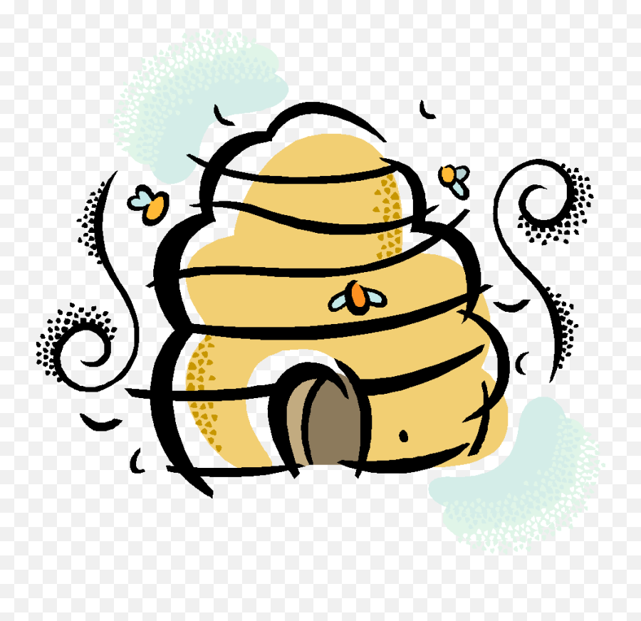 Beehive - Cartoon Transparent Bee Hive Emoji,Beehive Clipart