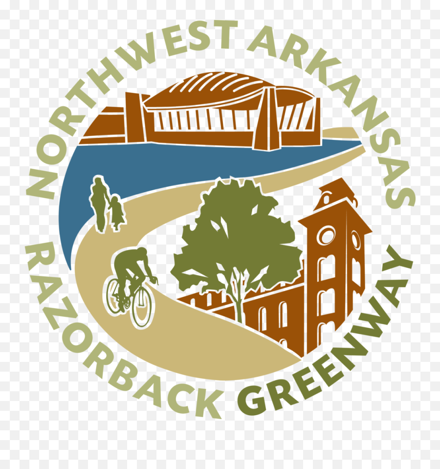 Download Nwa Greenway Color Logo Png - Razorback Greenway Emoji,Nwa Logo
