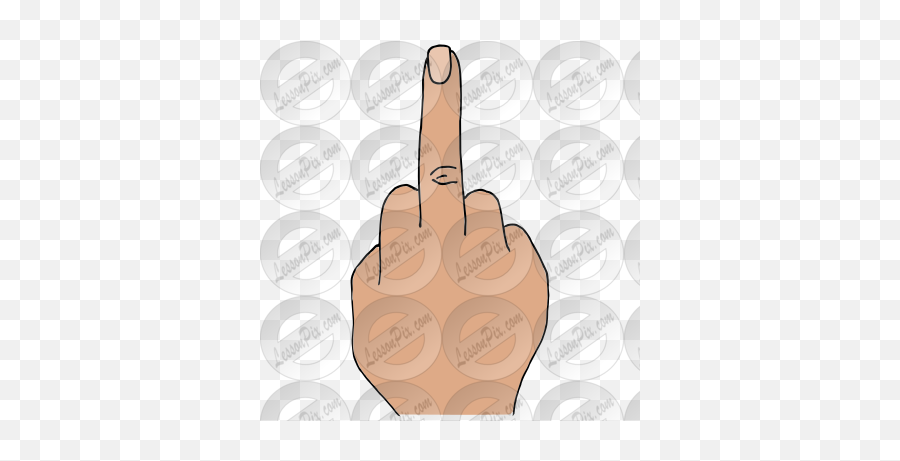 Middle Finger Picture For Classroom - Sign Language Emoji,Finger Clipart