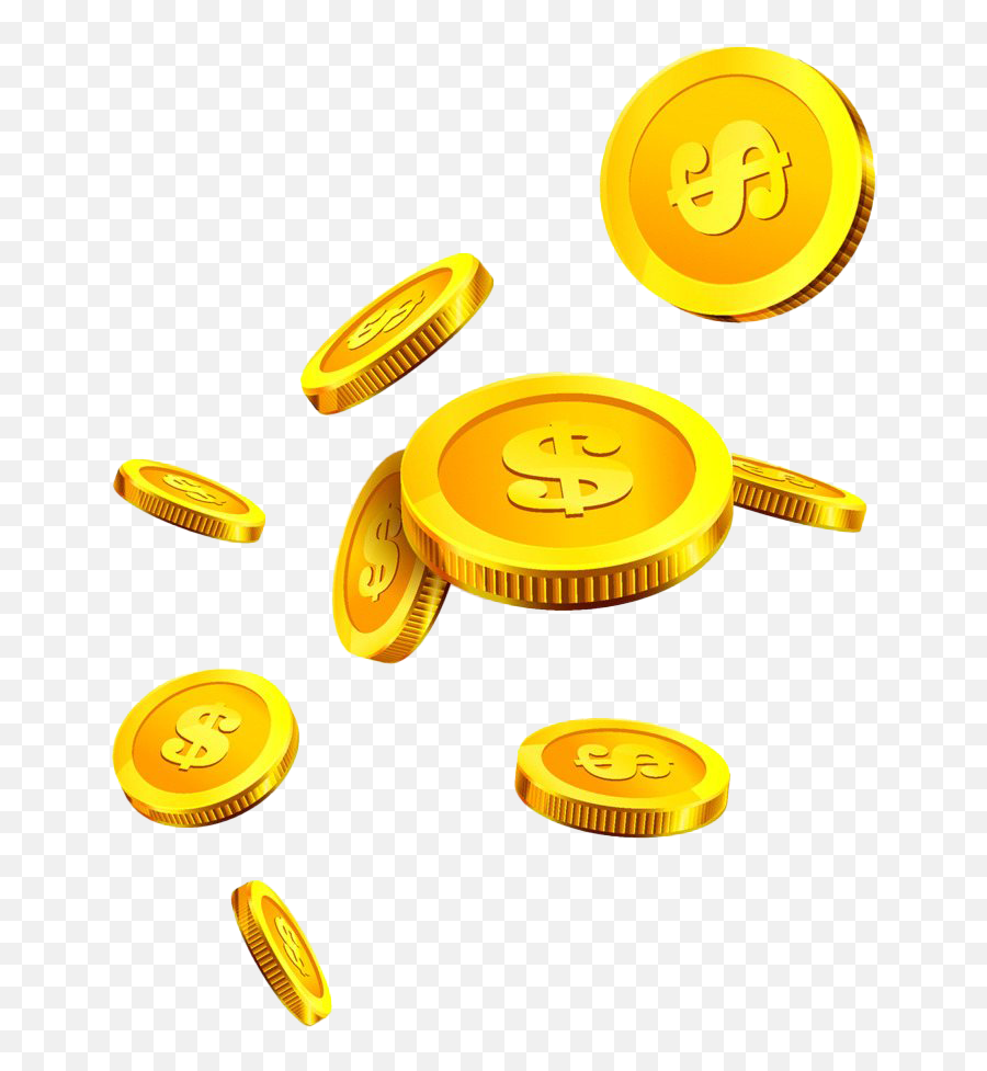 Falling Gold Coin Transparent Png All - Transparent Gold Coins Falling Png Emoji,Gold Transparent