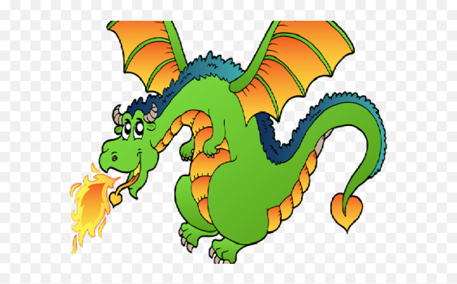 Download Cartoon Dragon Breathing Fire Png - Full Size Png Emoji,Cartoon Fire Png