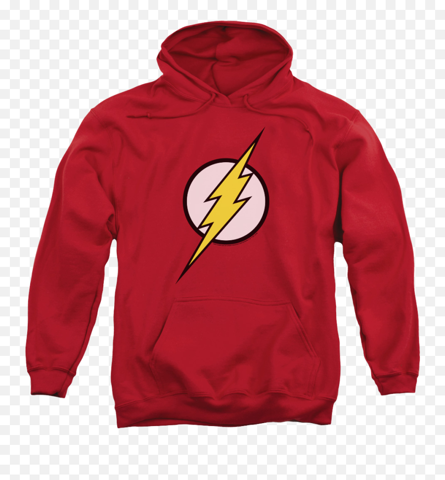 Dc Comics Girls The Flash Running Emblem Sweatshirt - Jefferson Airplane Emoji,The Flash Logo