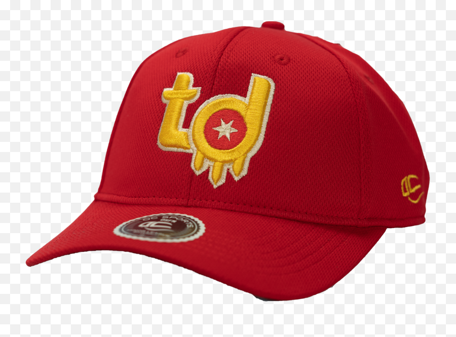 Tulsa Drillers Red 918 Cap - For Baseball Emoji,Cap Logo