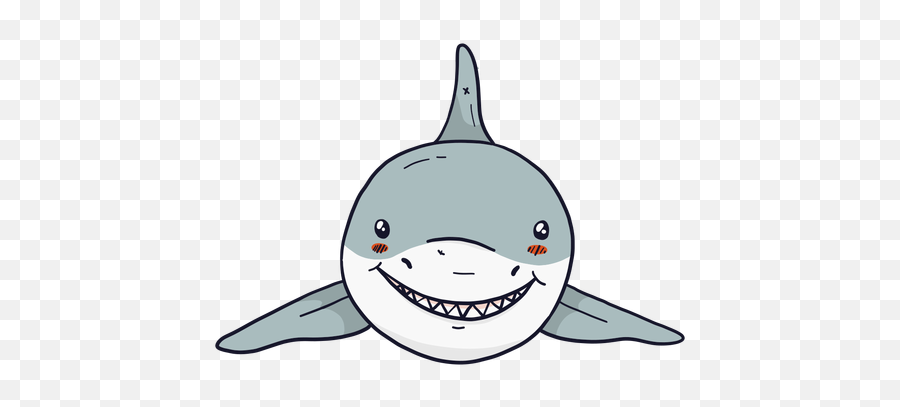 Cute Shark Fin Tooth Flat - Transparent Png U0026 Svg Vector File Cute Shark Png Emoji,Shark Transparent