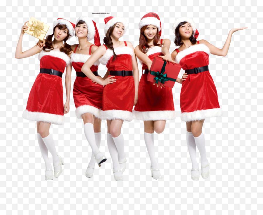 Christmas Girl Png Clipart Png Mart - Christmas Asian Girl Png Emoji,Wonder Women Clipart