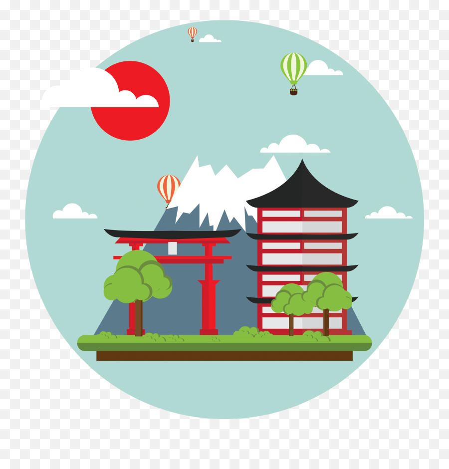 Mount Fuji Clip Art - Japan Clipart Emoji,Japan Clipart