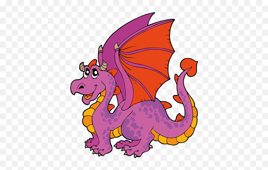 Download Hd Cute Cartoon Dragons With Flames Clip Art Images - Transparent Background Dragon Cartoon Png Emoji,Cartoon Flames Png