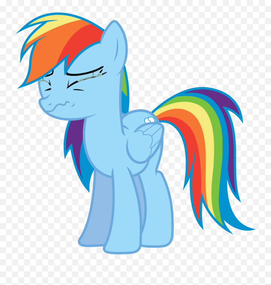 Mlp Rainbow Dash Sad Png Image With No - Rainbow Dash Sad Png Emoji,Rainbow Dash Transparent