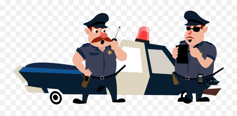 Police Clipart Office Building - Png Animated Police In Car Emoji,Police Clipart