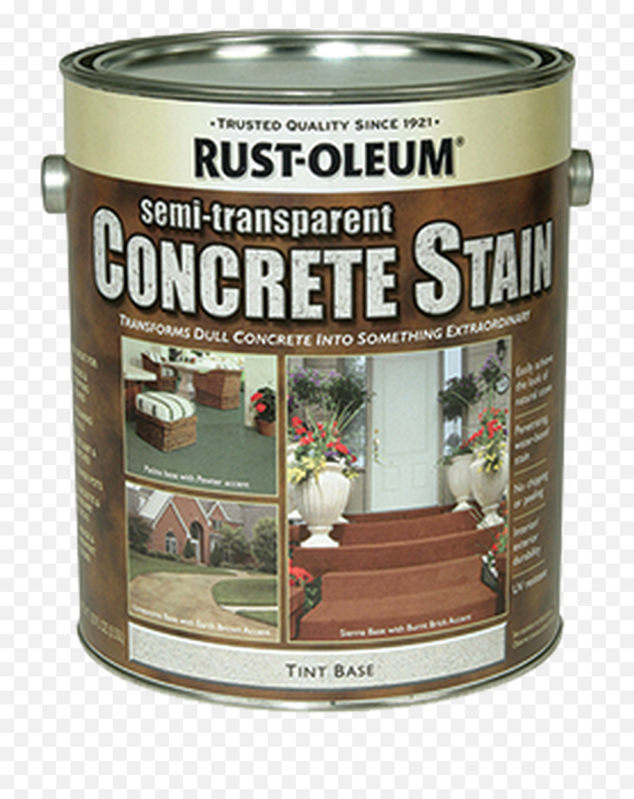 Rust - Oleum 239418 1g Tint Base Concrete Stain Emoji,Semi Transparent Cedar Stain
