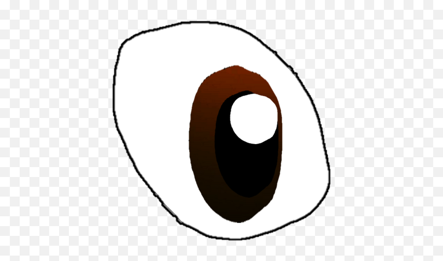 Wide Open Brown Anime Eye By Jaylew1987 - Wide Open Eye Png Dot Emoji,Anime Eyes Png