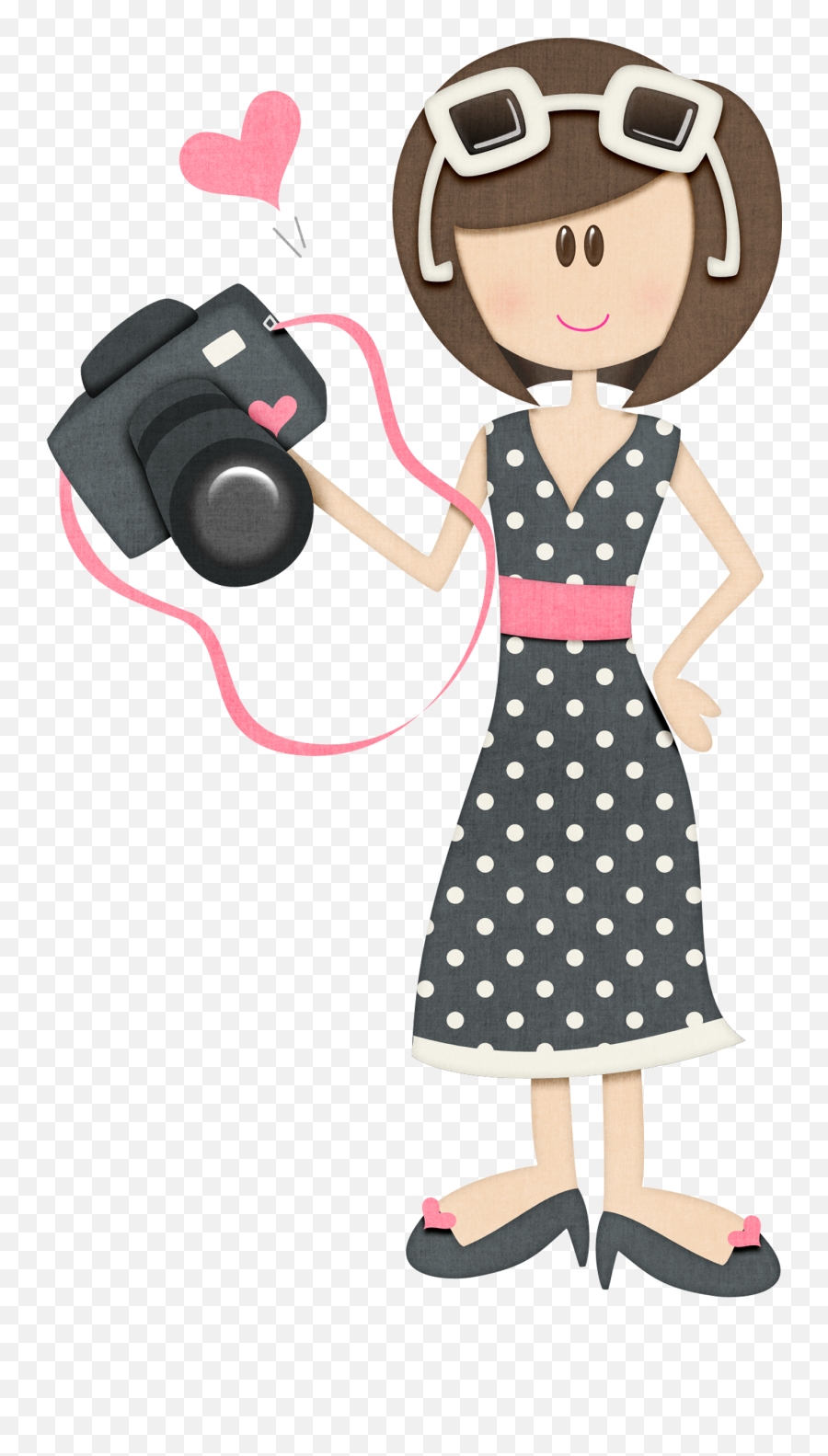 Tborgesohsnapdoll 2png Little Girl Cartoon Camera - Fotografa Clipart Emoji,Little Girl Clipart