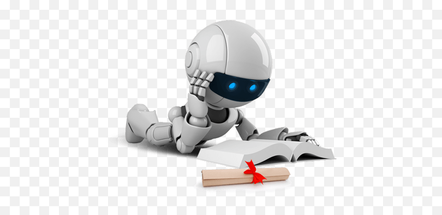 Robot Reading Transparent Png - Robot Machine Learning Png Emoji,Robot Png