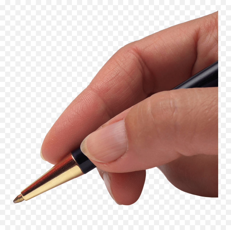 Hand Holding Pen Transparent Png - Transparent Hand With Pen Png Emoji,Pen Png