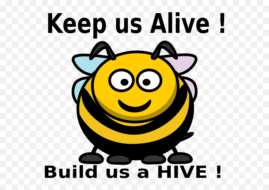 Save The Bees Clip Art At Clker - Il A Construit Sa Ruche Dans L Olivier Emoji,Bees Clipart