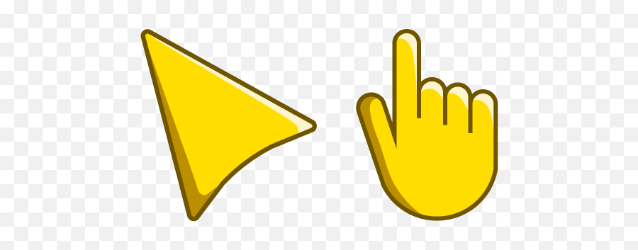 Yellow Cursor U2013 Custom Cursor - Yellow Cursor Png Emoji,Mouse Pointer Png