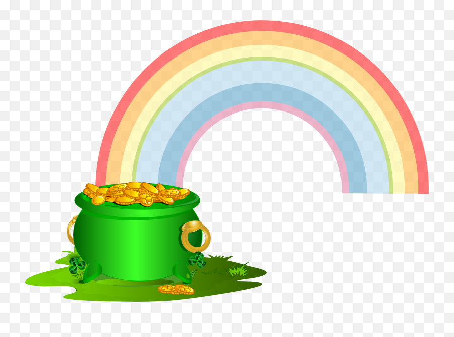 Pot Of Gold Wallpapers - Top Free Pot Of Gold Backgrounds Rainbow And Pot Of Gold Emoji,Gold Transparent