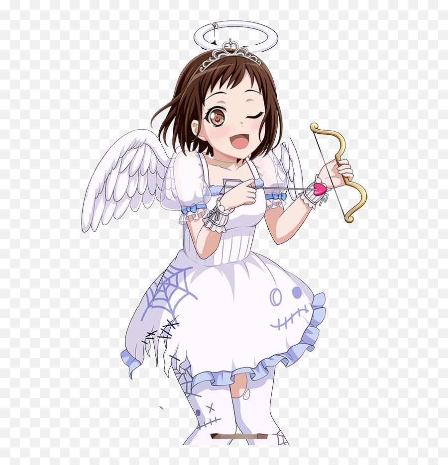 Angel Anime Girl Transparent Images Png Png Mart - Bandori Angel Emoji,Anime Girl Transparent Background