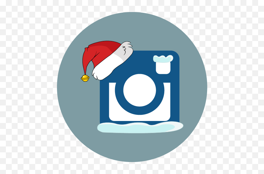 Instagram Santa Hat Snow Icon - Free Download Instagram Icon Christmas Emoji,Instagram Icon Png