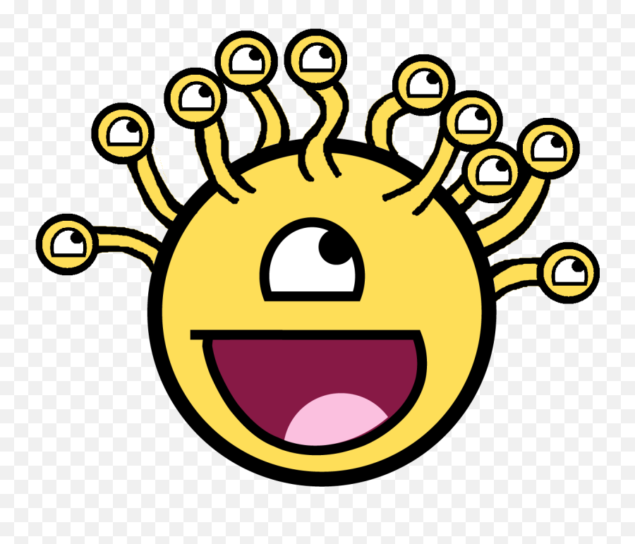 Awesome Beholder Awesome Face Epic Smiley Know Your Meme - Beholder Emoji,Epic Face Transparent