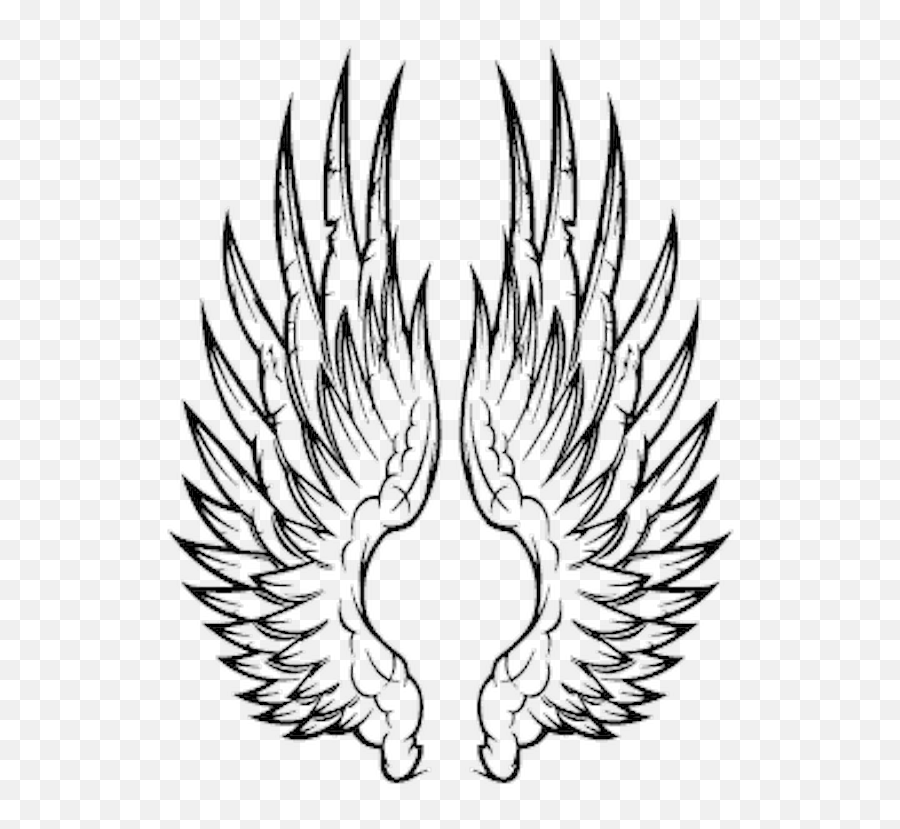 Angel Wings Decal - Language Emoji,Angel Wings Transparent Background
