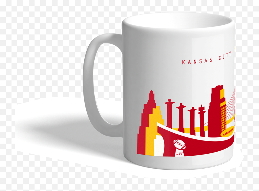 Kansas City Super Bowl Champions Chiefs Mug U2013 Cityscape Design - Mug Emoji,Chiefs Arrowhead Logo