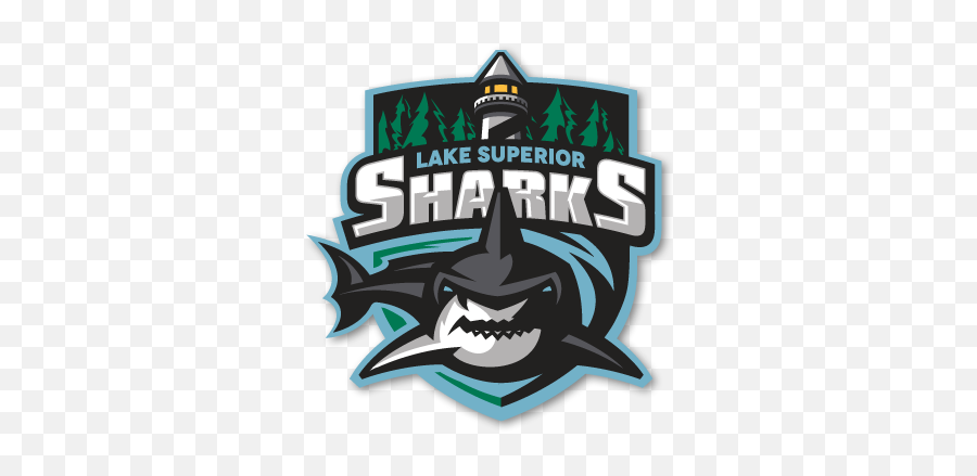 Lake Superior Sharks Est 2013 - Shark Basketball Team Logo Emoji,Shark Logo