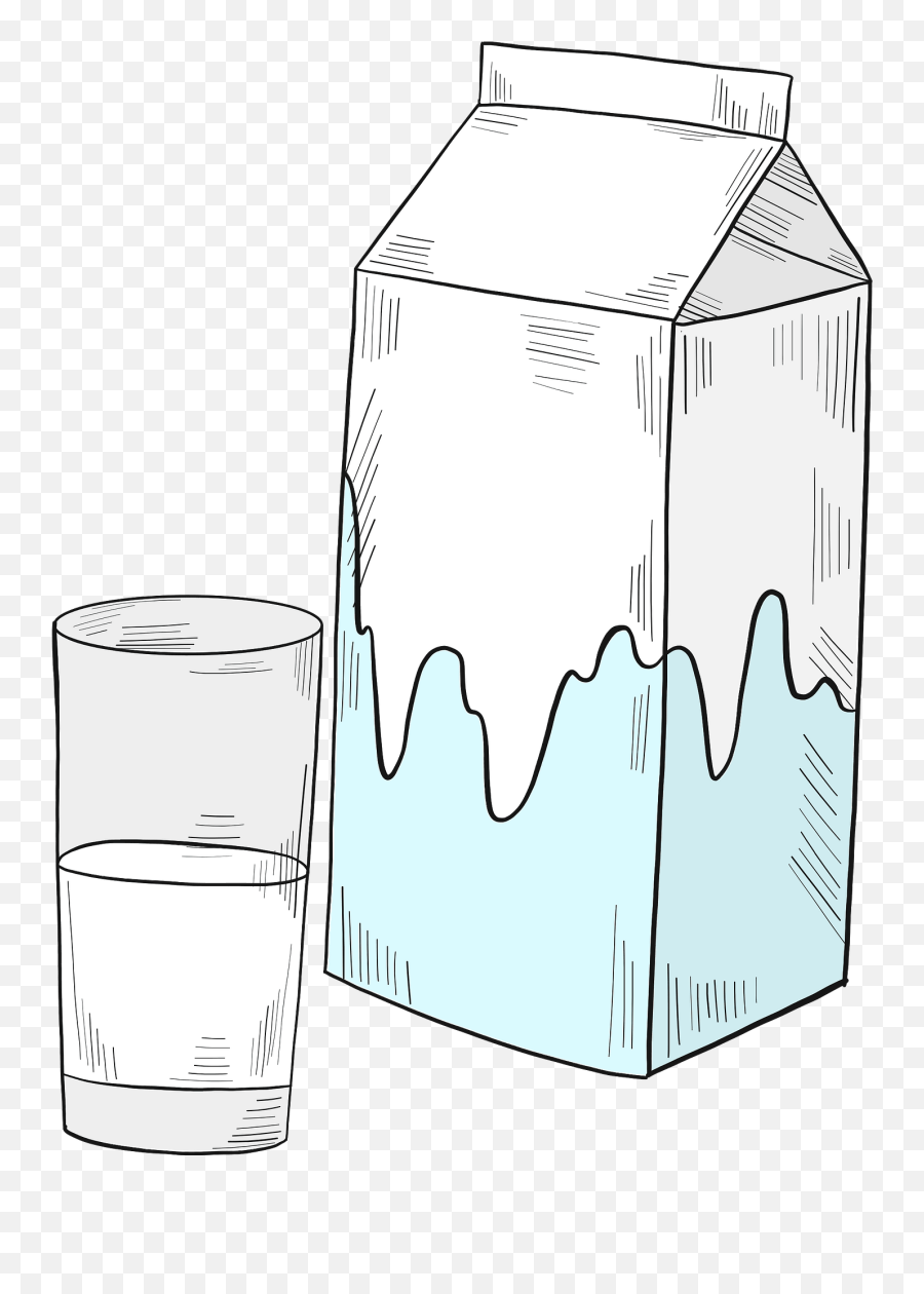 Glass And Carton Of Milk Clipart Free Download Transparent Emoji,Glass Of Milk Clipart