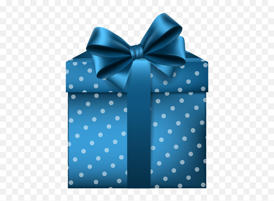Blue Gift Clipart Transparent Png Image - Gift Wrapping Emoji,Gift Clipart