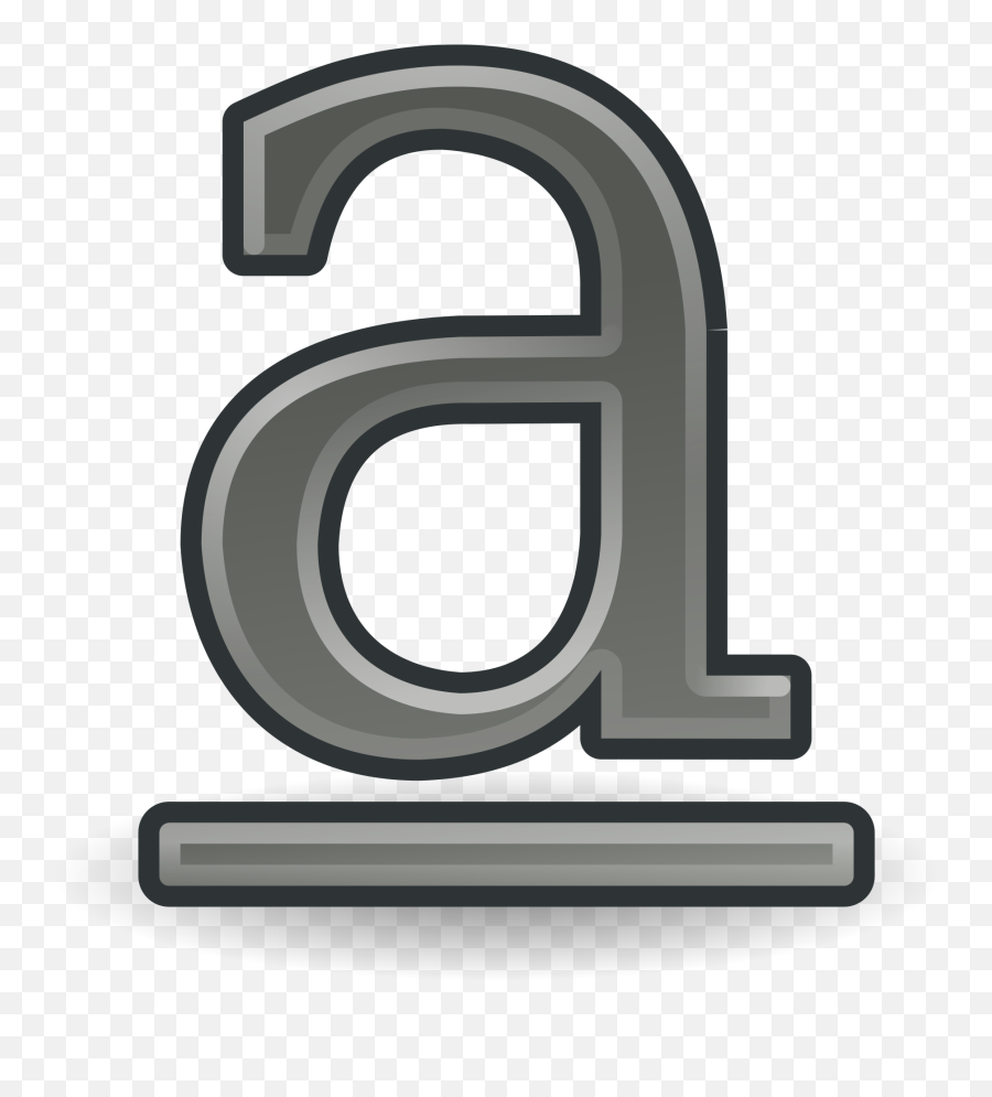 Filegnome - Formattextunderlinesvg Wikipedia Emoji,Transparent Underline