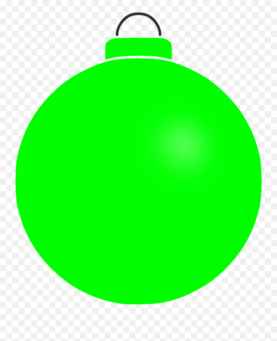 Plain Christmas Bauble Clip Art - Plain Christmas Bauble Clipart Emoji,Ornament Clipart